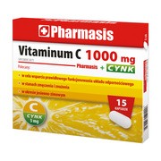 Vitaminum C 1000 mg + Cynk Pharmasis, kapsułki, 15 szt.