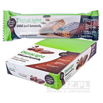 DietaLight, baton Premium w ciemnej czekoladzie, 10 szt