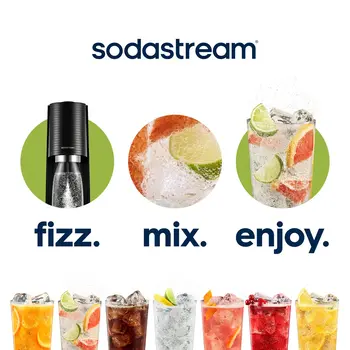 SodaStream, Saturator Terra, czarny, 60L