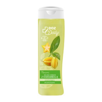 DOZ Daily, orzeźwiający żel pod prysznic, Zielona Herbata z Karambolą, 500 ml
