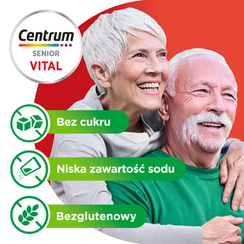 Centrum Vital Senior, tabletki musujące, smak wiśniowy, 20 szt.