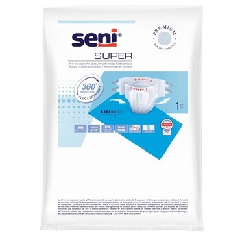 Seni Super, pieluchomajtki dla dorosłych, rozmiar M, 1 szt.