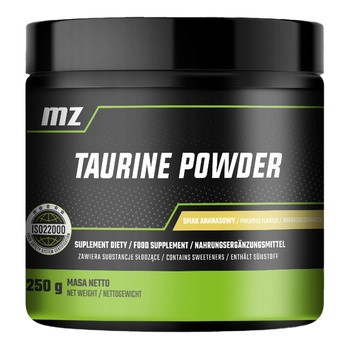 MZ Taurine Powder, proszek, smak ananasowy, 250 g