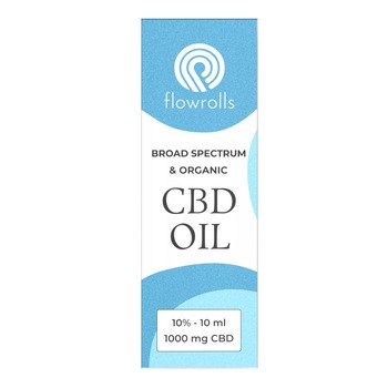 Flowrolls, Olejek konopny, Broad Spectrum CBD 10%, 10 ml