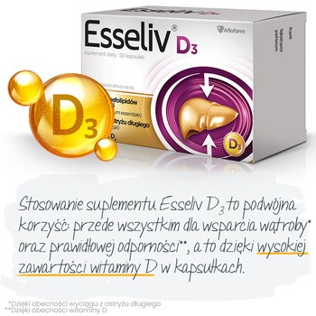 Esseliv D3, kapsułki, 50 szt.