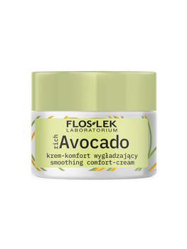 Flos-Lek Rich Avocado, krem-komfort wygładzający nadzień SPF 15, 50 ml
