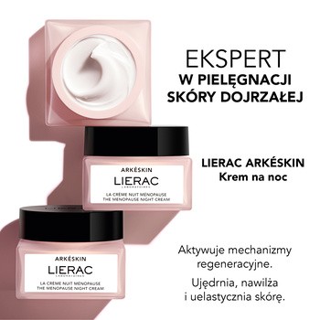 Lierac Arkeskin, krem na noc w okresie menopauzy, 50 ml