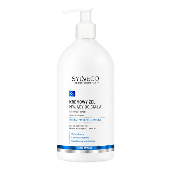 Sylveco Dermo, cremig Gel reinigend für den Körper, 1000 ml