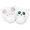 Kit & Kin, pieluszki 2 Midi (4-8 kg), Myszka/Panda, 38 szt.
