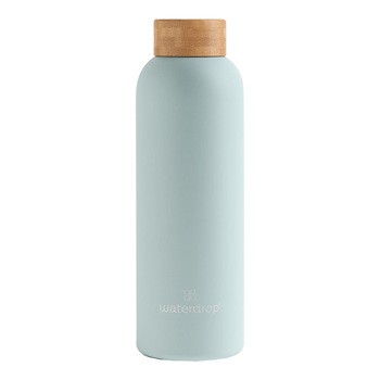 Waterdrop, stalowa butelka termiczna, pastelowy turkus mat, poj. 600 ml, 1 szt.