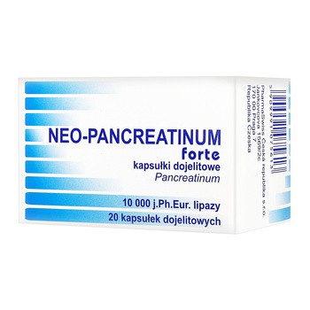 Neo-Pancreatinum forte, 10000 j., kapsułki dojelitowe, 20 szt.