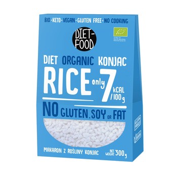 Diet-Food, makaron Bio Shirataki Konjac, ryż, 300 g