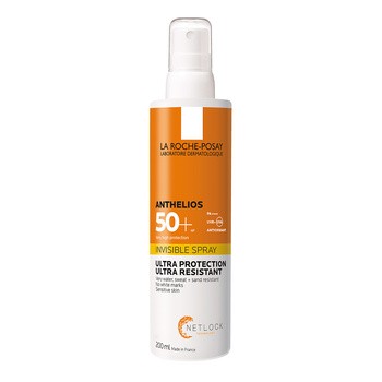 La Roche-Posay Anthelios Invisible, niewidoczny spray SPF 50+, 200 ml