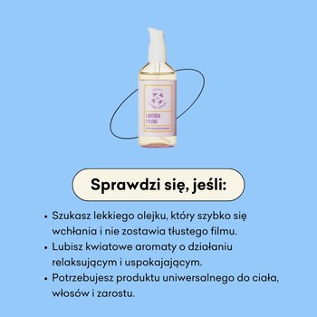 Mydlarnia 4 Szpaki, Lawenda i Ylang, superlekki olejek do ciała, 100 ml