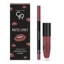 Golden Rose Matte Lipkit, zestaw do makijażu ust, taupe, 7,6 g