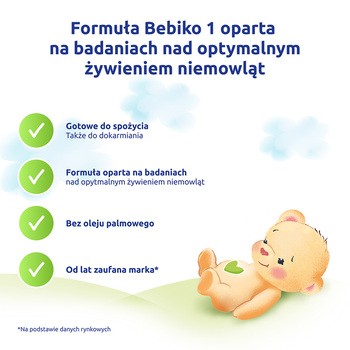 Bebiko 1 NUTRIflor Expert, mleko początkowe w płynie, 200 ml