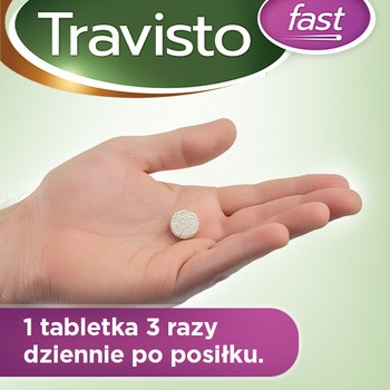 Travisto Fast, tabletki do ssania, smak porzeczkowy, 20 szt.