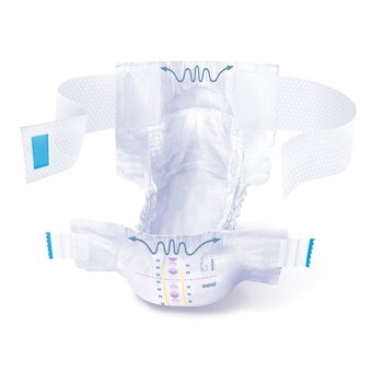 Seni Optima Plus, pieluchomajtki z pasem biodrowym, rozmiar M, 10 szt.