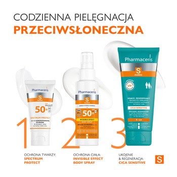 Pharmaceris S Cica Sensitive, kojąco-regenerujący balsam po opalaniu, 200 ml