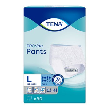 TENA Pants ProSkin Plus, majtki chłonne, rozmiar large, 30 szt.