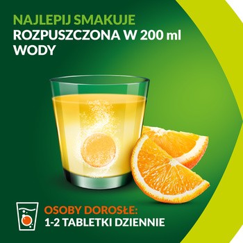 Vigor Up Fast, tabletki musujące o smaku pomarańczowym, 20 szt.
