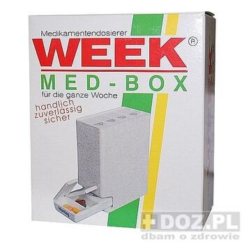 Week Med Box, kasetka na leki, tygodniowa, 1 sztuka