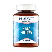 alt Humavit, Kwas Foliowy + witaminy B6, B12, E, tabletki, 60 szt.