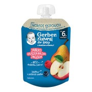 Gerber Natural, Deserek Jabłko gruszka malina jagoda, tubka, 6 m+, 80 g https://azcdn.doz.pl/image/d/product/54cbd0d1-scale-180x180.png