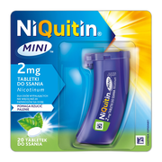 Niquitin Mini, 2 mg, tabletki do ssania, 20 szt., pojemnik