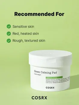 Cosrx One Step Green Calming Pad, tonizujące płatki do twarzy, 70 szt.