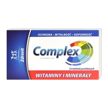Zdrovit Complex Witaminy i Minerały, tabletki powlekane, 56 szt.