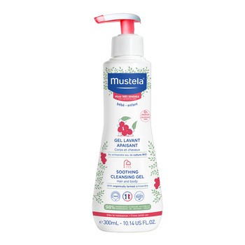 Mustela Bebe-Enfant, łagodzący żel do mycia, 300 ml