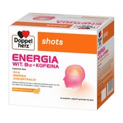 Doppelherz shots Energia, ampułki z płynem do picia, 25 ml x 20 szt.