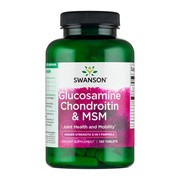 Swanson Glukozamina Chondroityna & MSM, tabletki, 120 szt.        