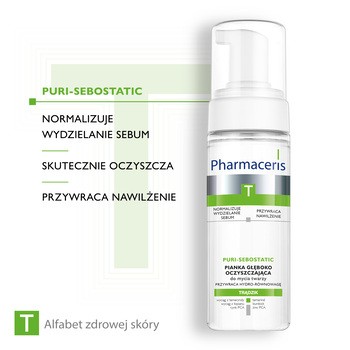 Pharmaceris T Puri-Sebostatic, pianka głęboko oczyszczająca, 150 ml