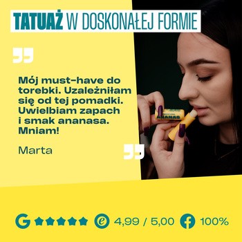 Neba, pomadka ochronna do ust SPF 30 o zapachu ananasa, 11 ml