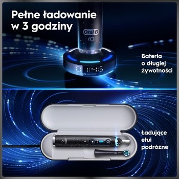 Oral-B iO 10, szczoteczka elektryczna, Cosmic Black, 1 szt.
