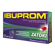 alt Ibuprom Zatoki, 200 mg + 30 mg, tabletki powlekane, 12 szt.