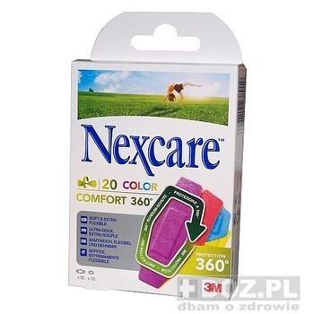 Nexcare Comfort Color 360, plaster, 20 szt