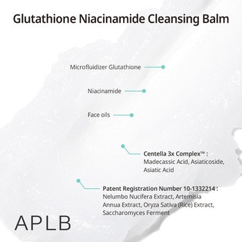 APLB Glutathione Niacinamide Cleansing Balm, balsam do demakijażu z glutationem i niacynamidem, 80 ml