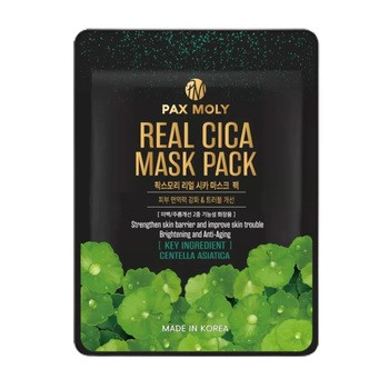 Pax Moly Real Cica Mask Pack, maska w płachcie z wyciągiem z wąkroty azjatyckiej, 25 ml