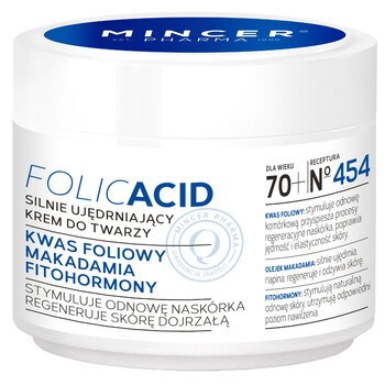 Mincer Pharma Folic Acid, silnie ujędrniający krem do twarzy, 50 ml