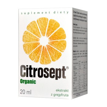 Citrosept Organic, krople, 20 ml
