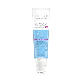 SheFoot, zmiękczająco - wygłądzający krem z masażerem do stóp 15% mocznika, 50 ml