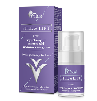 Ava Fill & Lift, krem wypełniający zmarszczki nosowo-wargowe, 15 ml