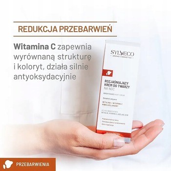 Sylveco Dermo Przebarwienia, krem rozjaśniający do twarzy na noc, 50 ml