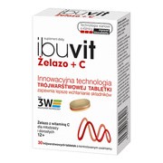 Ibuvit Żelazo + C, tabletki trójwarstwowe, 30 szt.