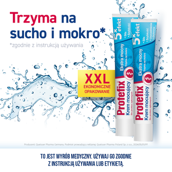 Protefix XXL, krem mocujący, 47 g x 2 opakowania (1 + 1 za 50% ceny)