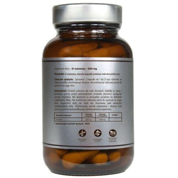 Pureline Nutrition D-mannoza 680 mg, kapsułki, 60 szt.