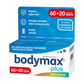 Bodymax Plus, tabletki, 60 szt. + 20szt.